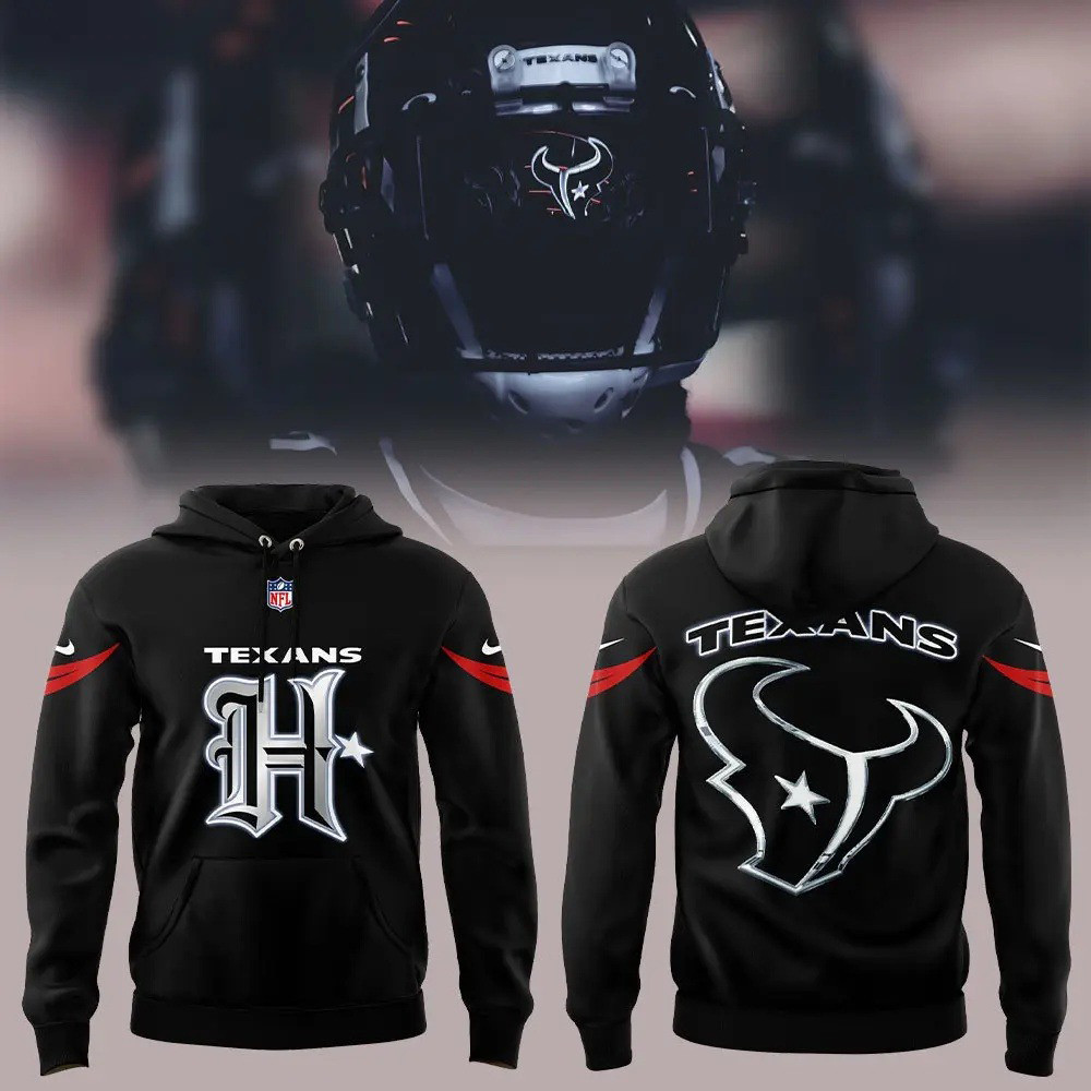 Houston Texans UNIFORM Battle Limited Edition Black Hoodie Football Fan Gift Ideas