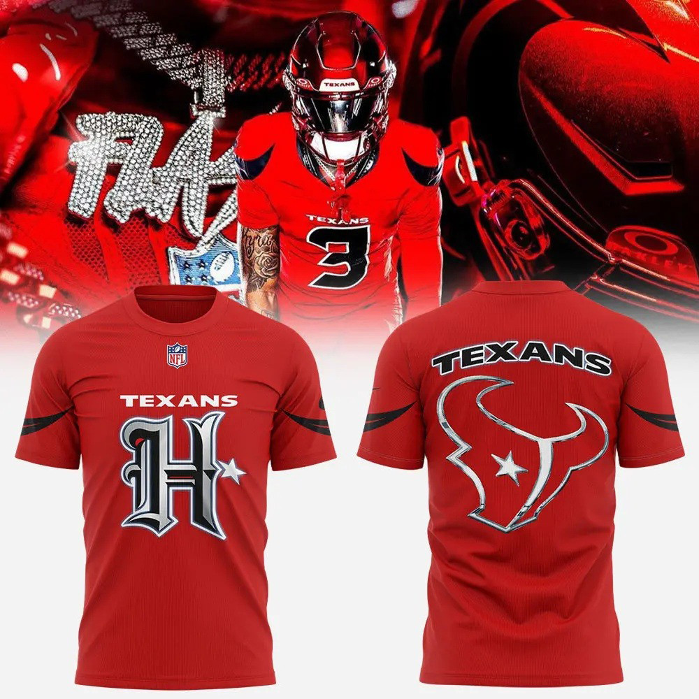 Houston Texans UNIFORM Battle Limited Edition Red Shirt Gifts For Football Fan