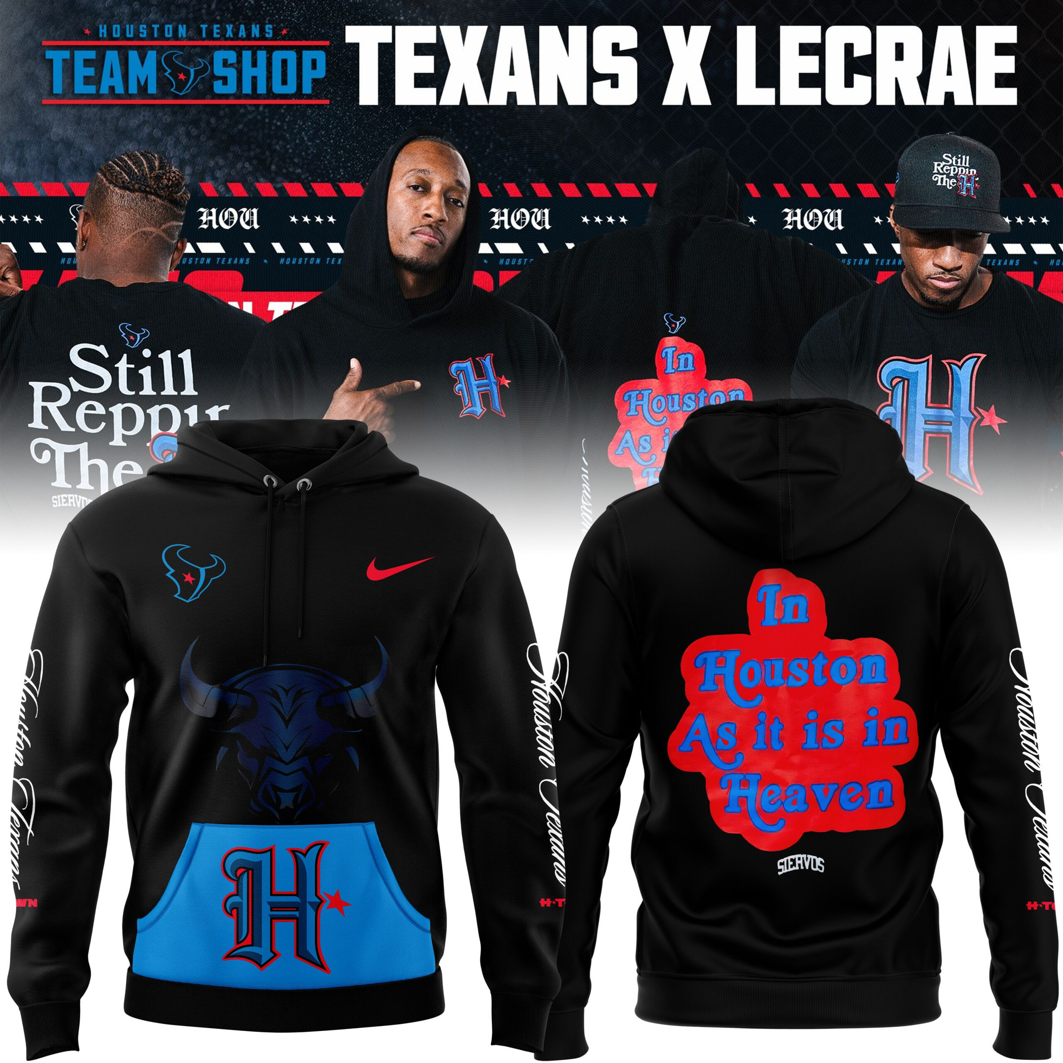 Houston Texans x Lecrae Collaboration Lecrae Hoodie Presents For Football Fans