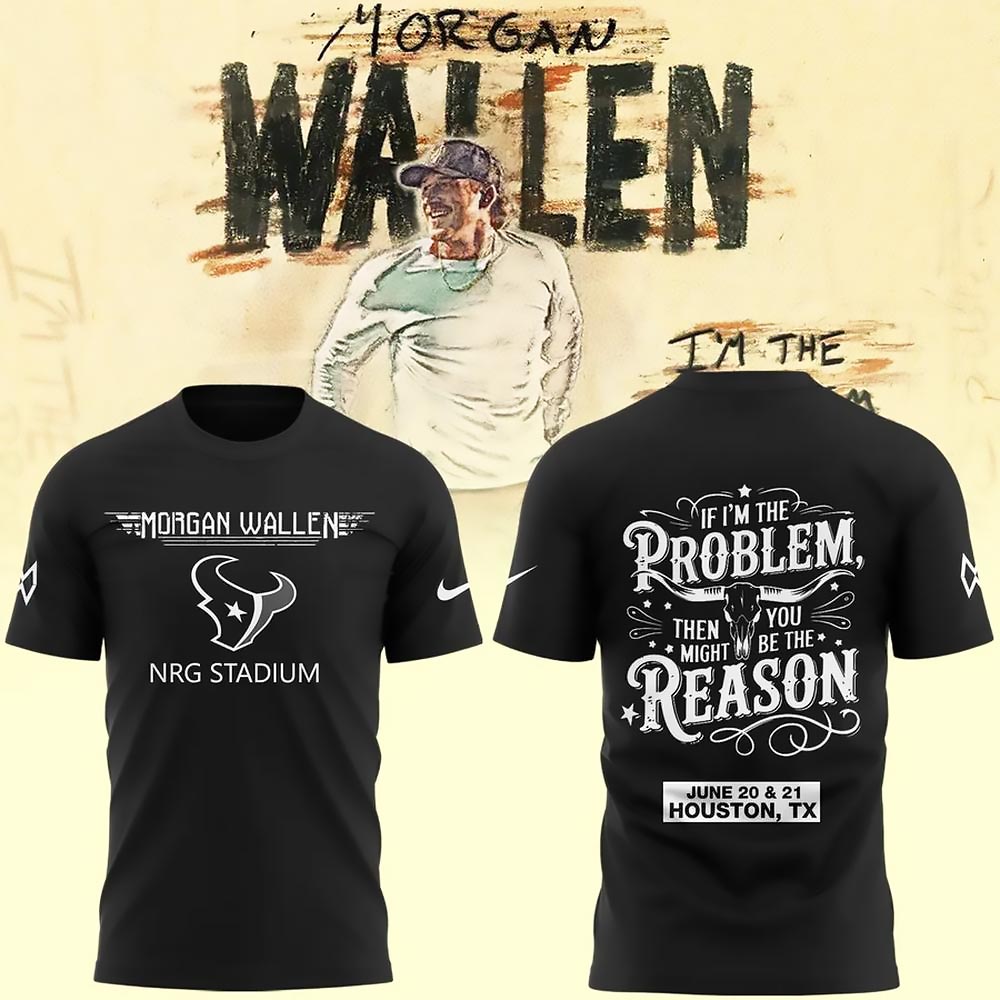 Houston Texans x Morgan Wallen NRG Stadium Tour-T-Shirt Best Gift For Music Fans