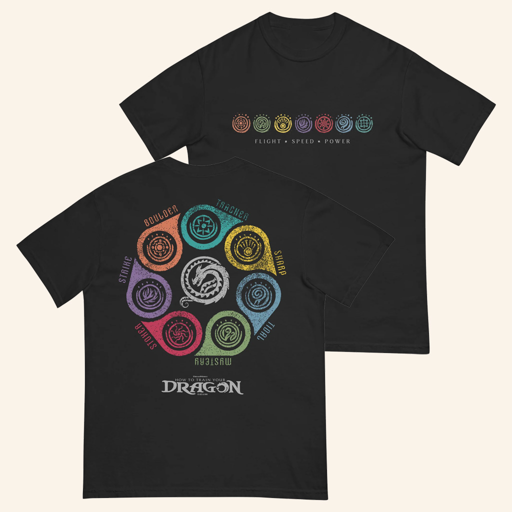 How To Train Your Dragon Merch Seven Classes  T-Shirt Gifts Ideas For Boyfriend