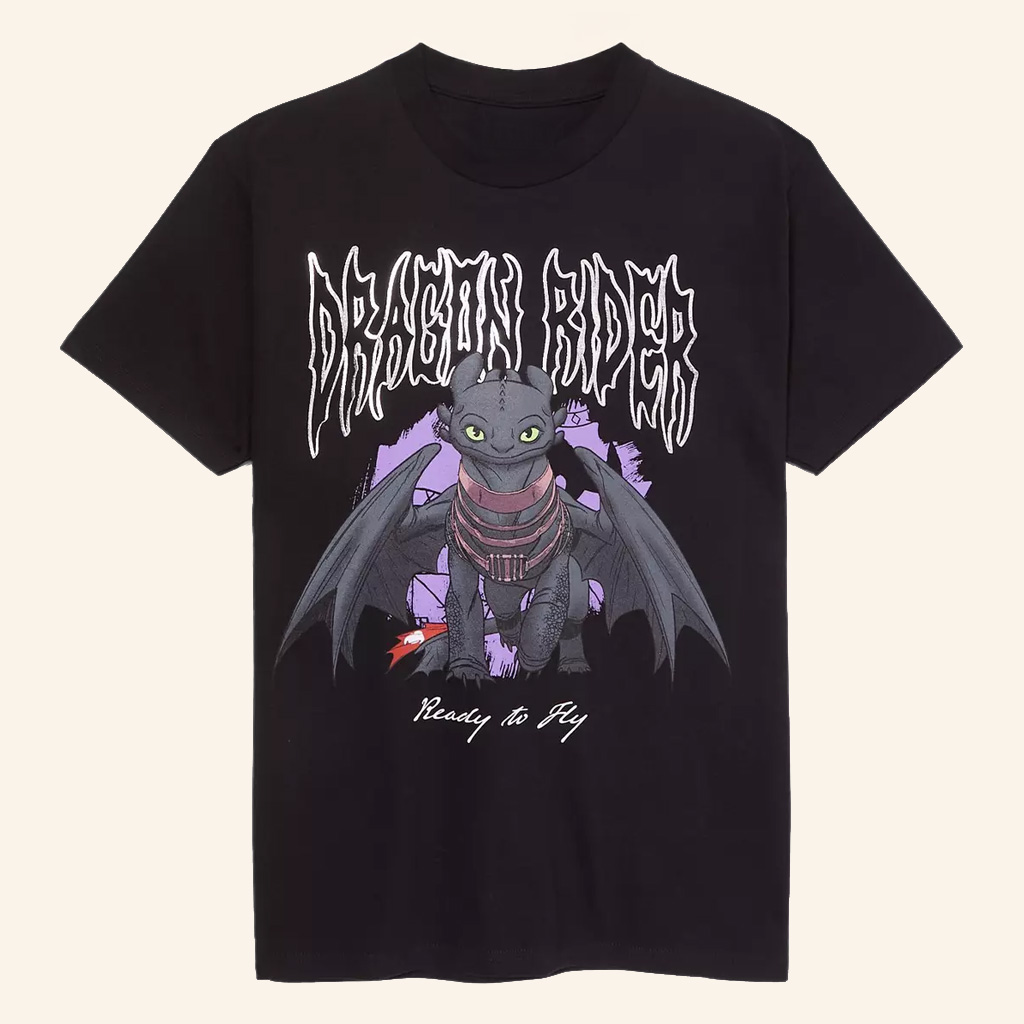 How To Train Your Dragon Merch Toothless Dragon Rider T-Shirt Ready To Fly Shirt Fan Gifts