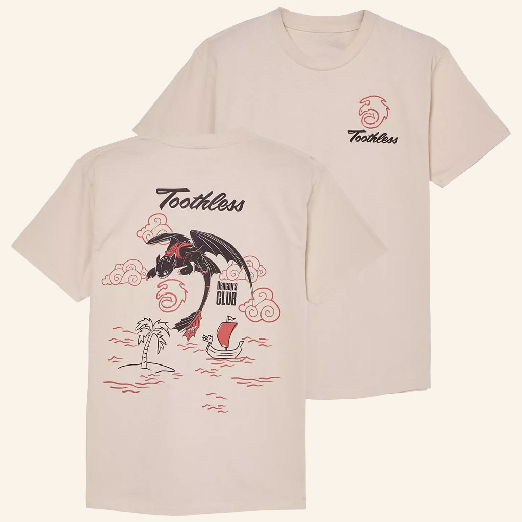 How To Train Your Dragon Merch Toothless Icon T-Shirt Present For Husband