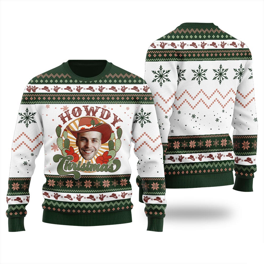 Howdy Custom Mens Christmas Sweater Christmas Gift Ideas For Mom