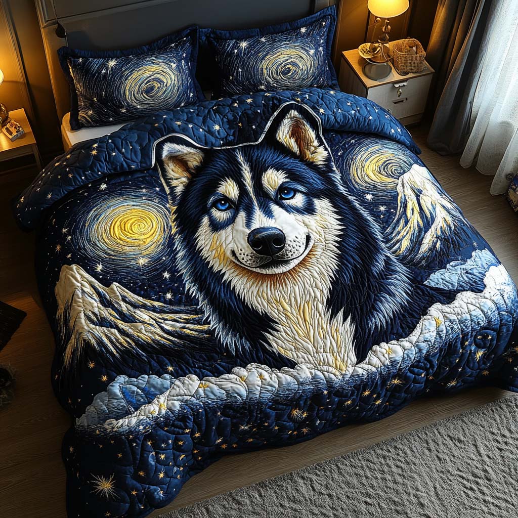 Howl Spirit Quilted Bedding Set Trendy Bedding Merch for Modern Homes