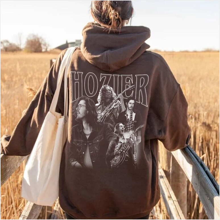 Hozier Hoodie Hozier Vintage T-Shirt Unreal Unearth Album Shirt Gifts For Fans Trendy Merch
