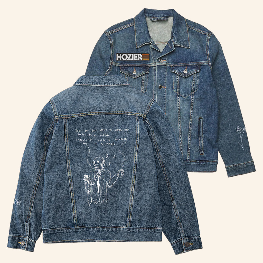 Hozier Merch Lost In A Haze Blue Denim Jacket Presents For Music Lovers