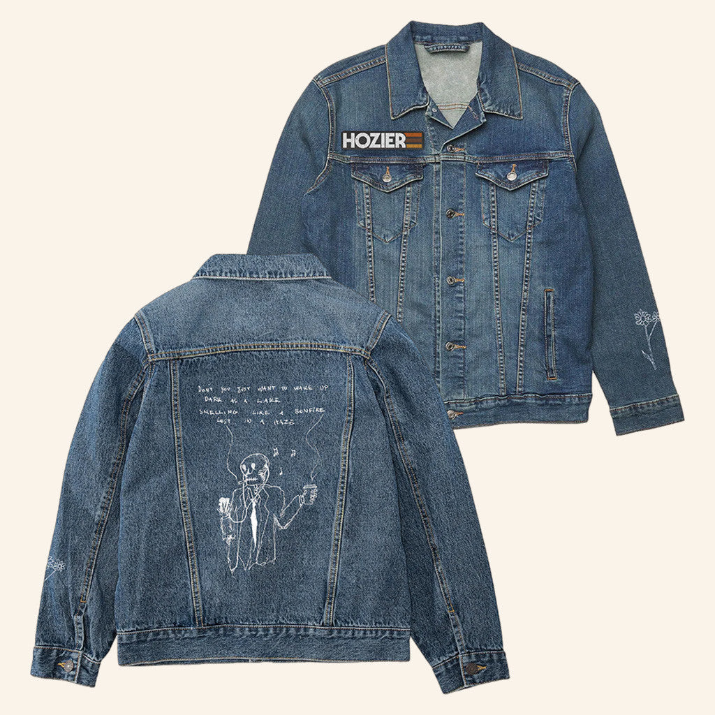 Hozier Merch Tour 2025 Lost In A Haze Blue Denim Jacket Gifts For Fans Hozier Merch Tour 2025 Lost In A Haze Blue Denim Jacket Gifts For Fans