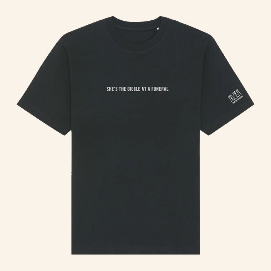 Hozier Merch Tour 2025 She's The Giggle At A Funeral Black T-Shirt Gift Ideas For Music Lovers Hozier Merch Tour 2025 She's The Giggle At A Funeral Black T-Shirt Gift Ideas For Music Lovers