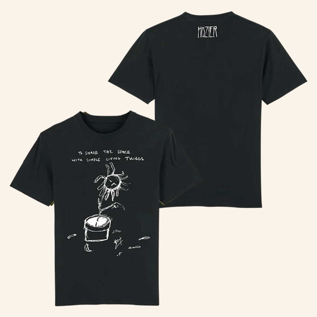 Hozier Merch Tour 2025 Simple Living Things Black T-Shirt Presents For Music Lovers Hozier Merch Tour 2025 Simple Living Things Black T-Shirt Presents For Music Lovers