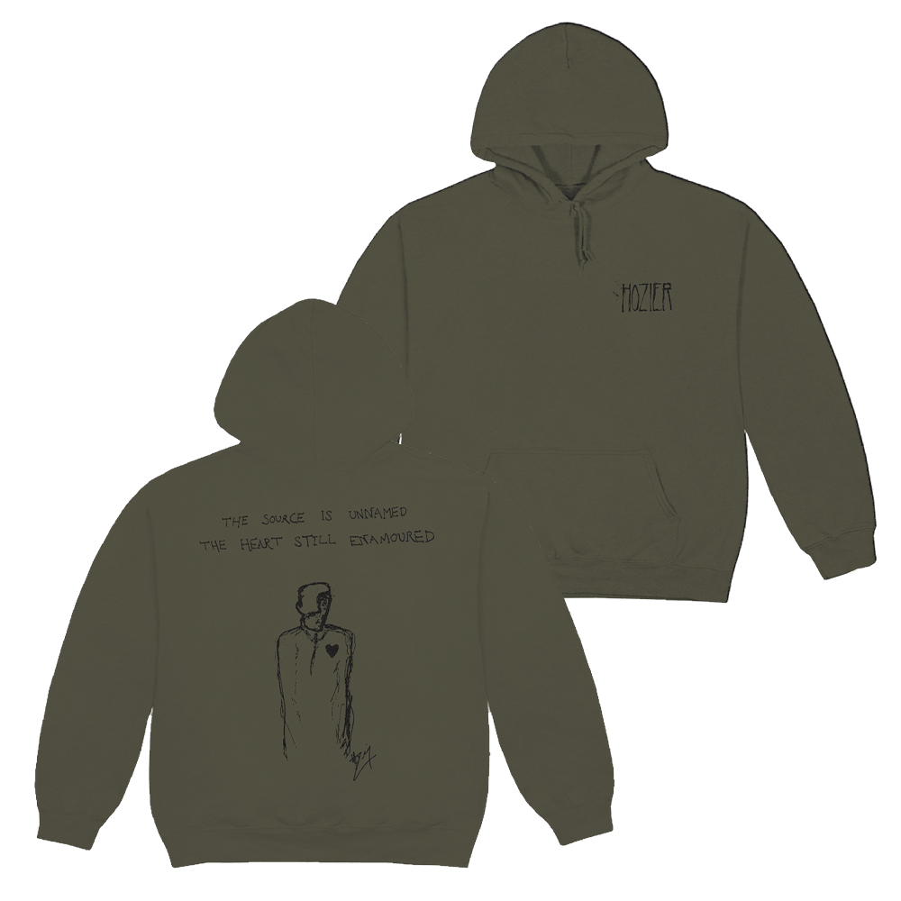 Hozier Merch Unknown Lyric Khaki Hoodie Gifts For Music Fans Vintage Hoodie Gift for Men