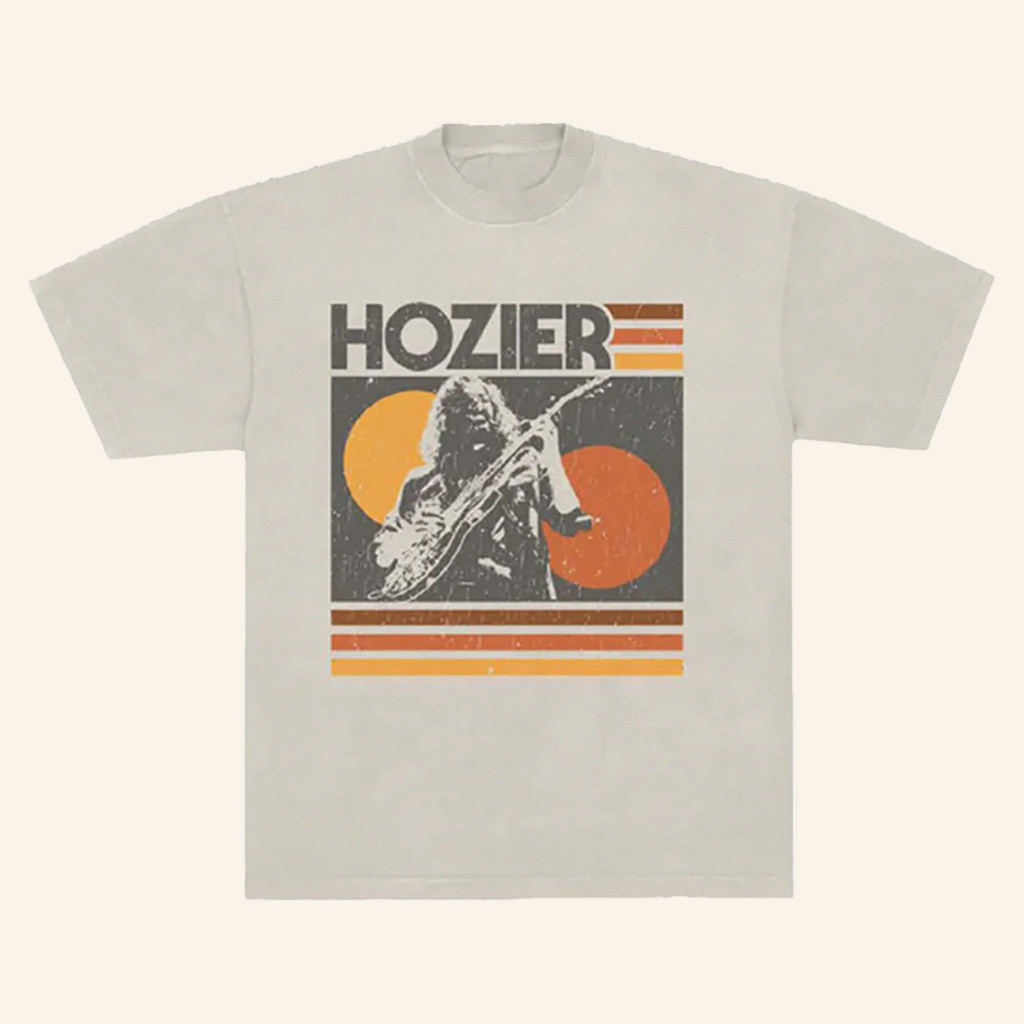 Hozier Merch Unreal Unearth 2025 Tour Guitar T-Shirt Presents For Music Lovers