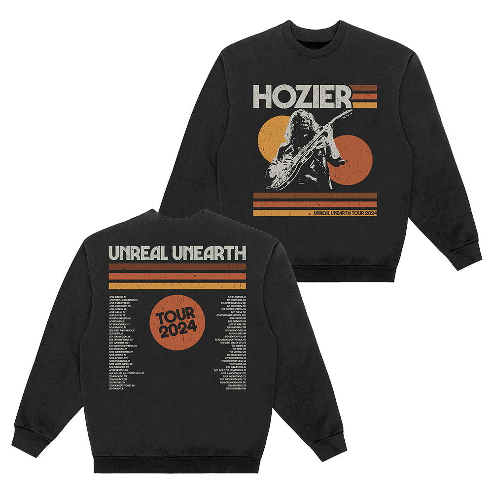 Hozier Merch Unreal Unearth Tour 2024 Icon Hozier Sweatshirt Gifts For Music Fans Hozier Merch Unreal Unearth Tour 2024 Icon Hozier Sweatshirt Gifts For Music Fans
