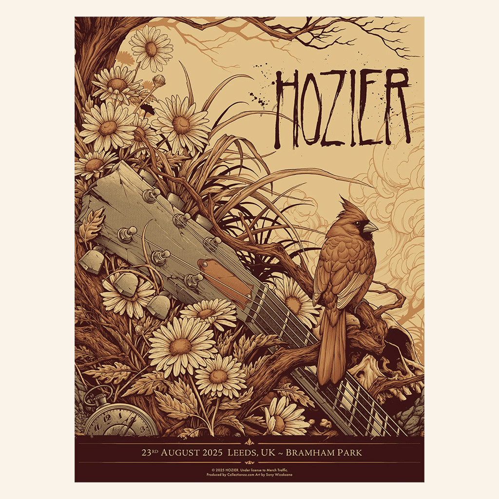 Hozier Merch Unreal Unearth Tour 2025 Leeds UK Tour Poster Wall Decor Gifts For Music Fans