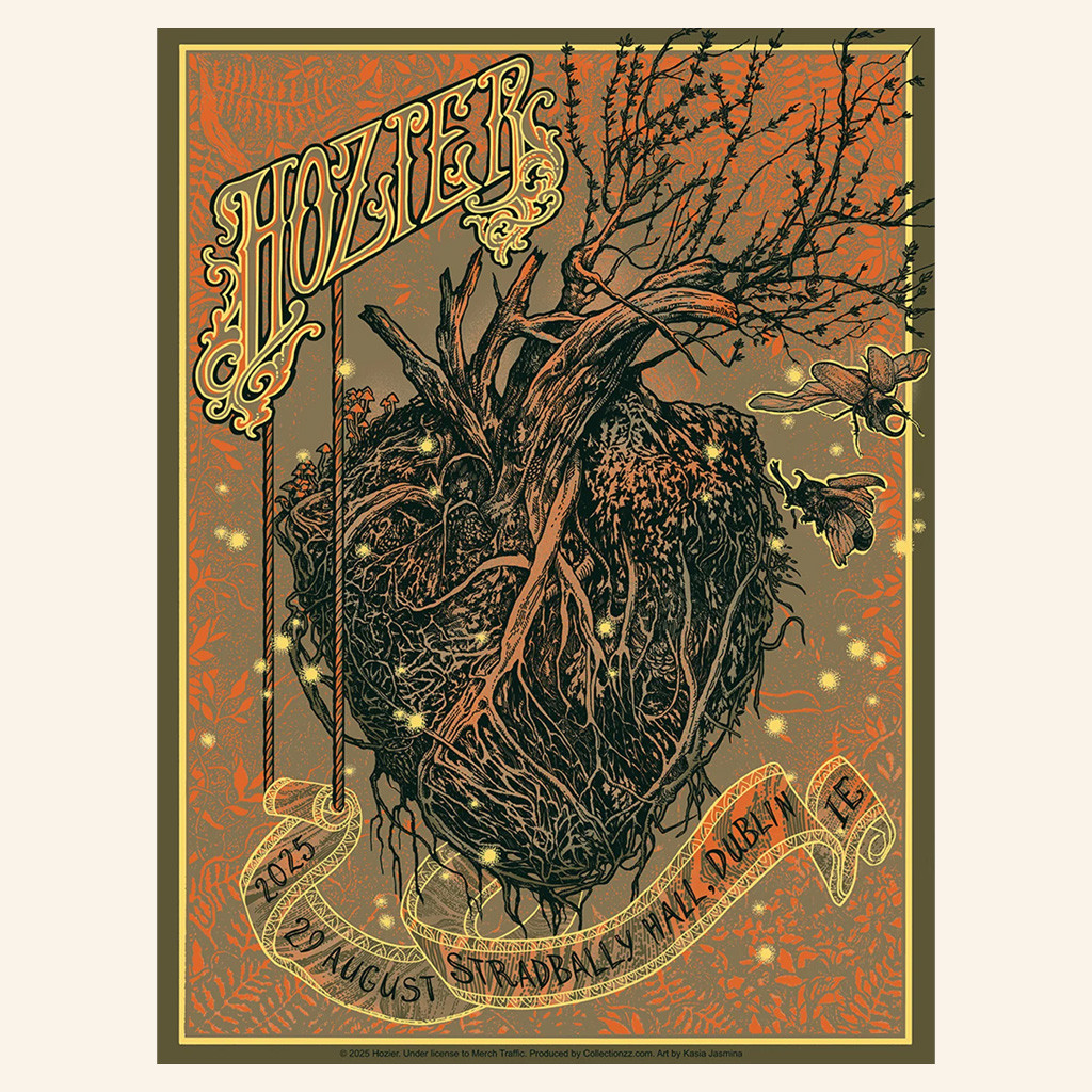 Hozier Merch Unreal Unearth Tour 2025 Stradbally Hall Poster Home Decor Gifts For Fans