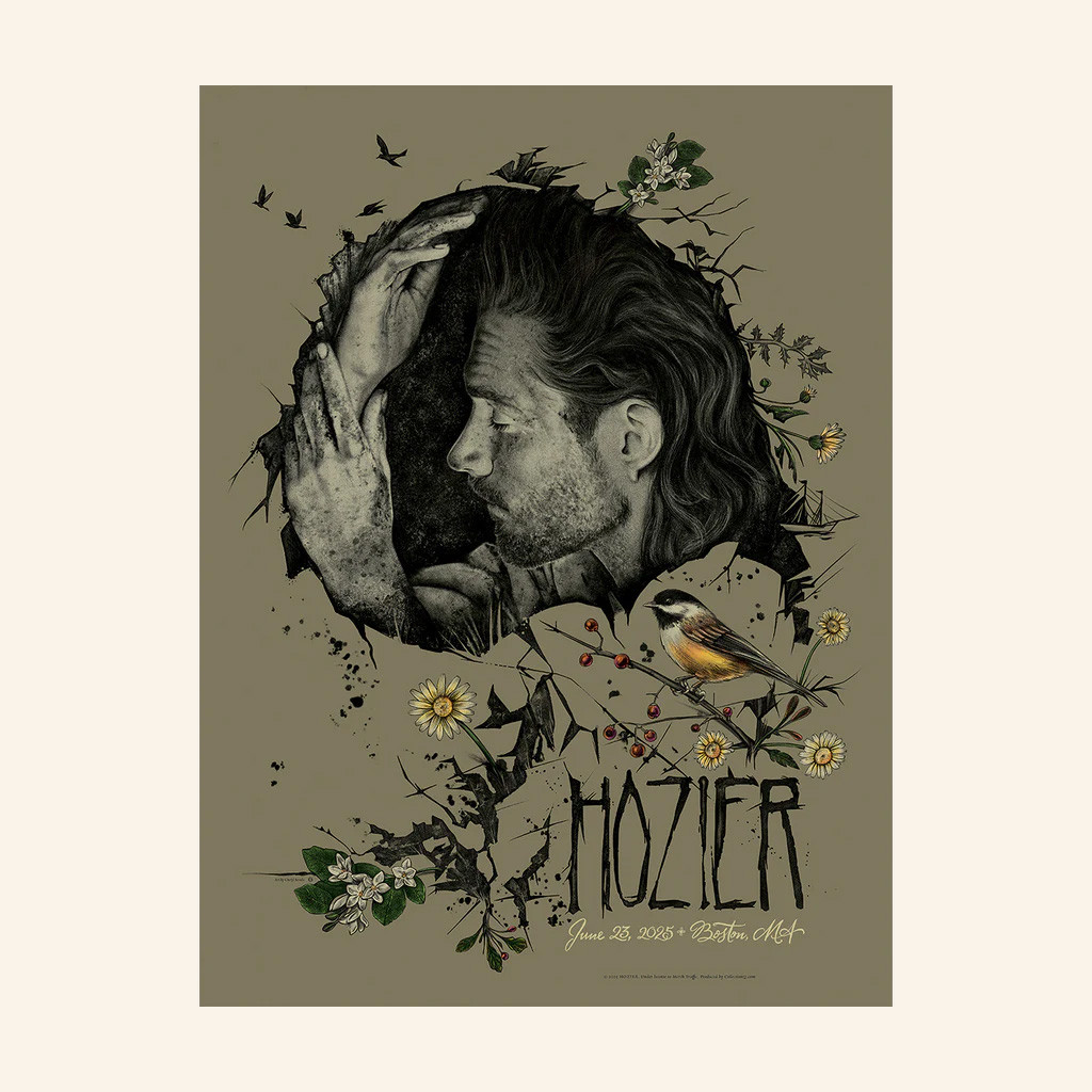 Hozier Tour Merch Boston June 23 Show Poster Christmas Gifts For Fans