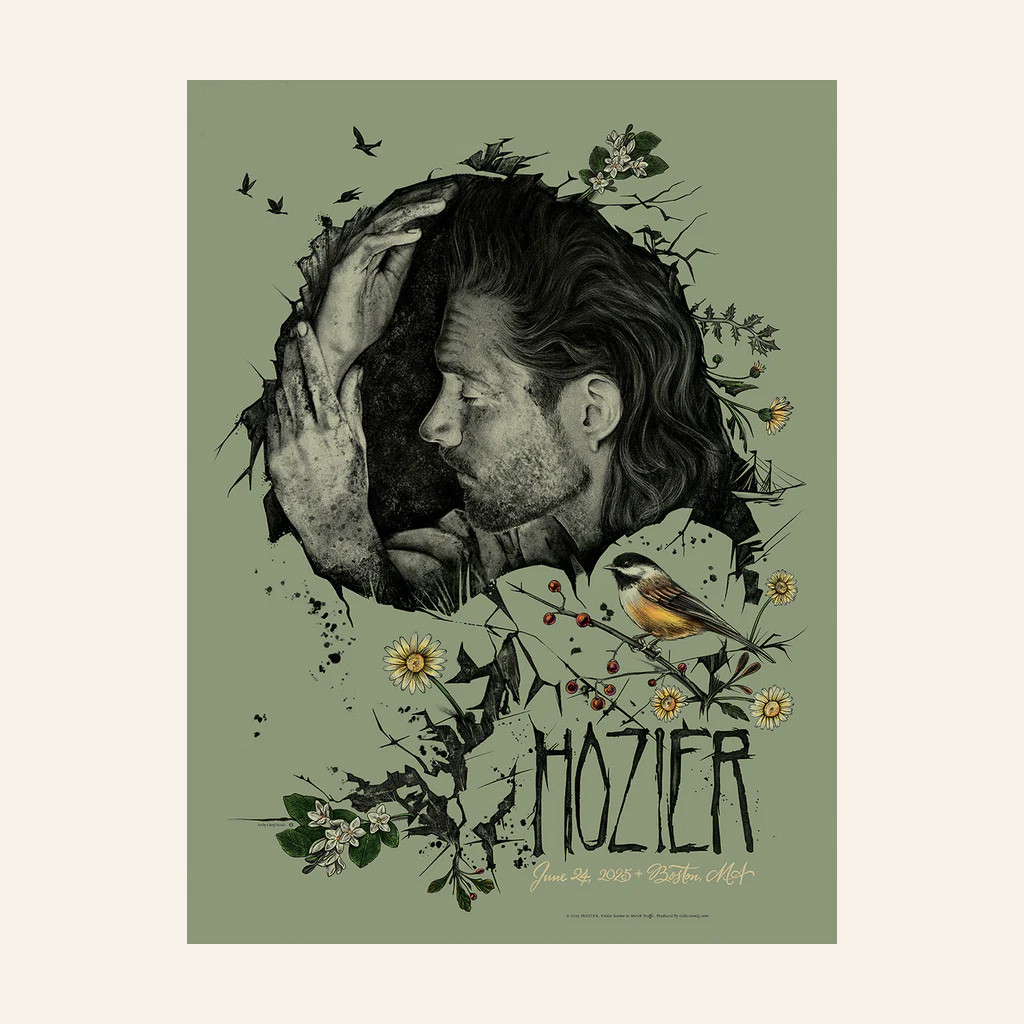 Hozier Tour Merch Boston June 24 Show Poster Christmas Gift Ideas For Him Hozier Tour Merch Boston June 24 Show Poster Christmas Gift Ideas For Him