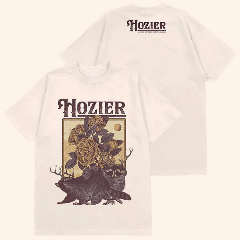 Hozier Tour Merch Canandaigua July 13 Show T-Shirt Christmas Gifts For Husband