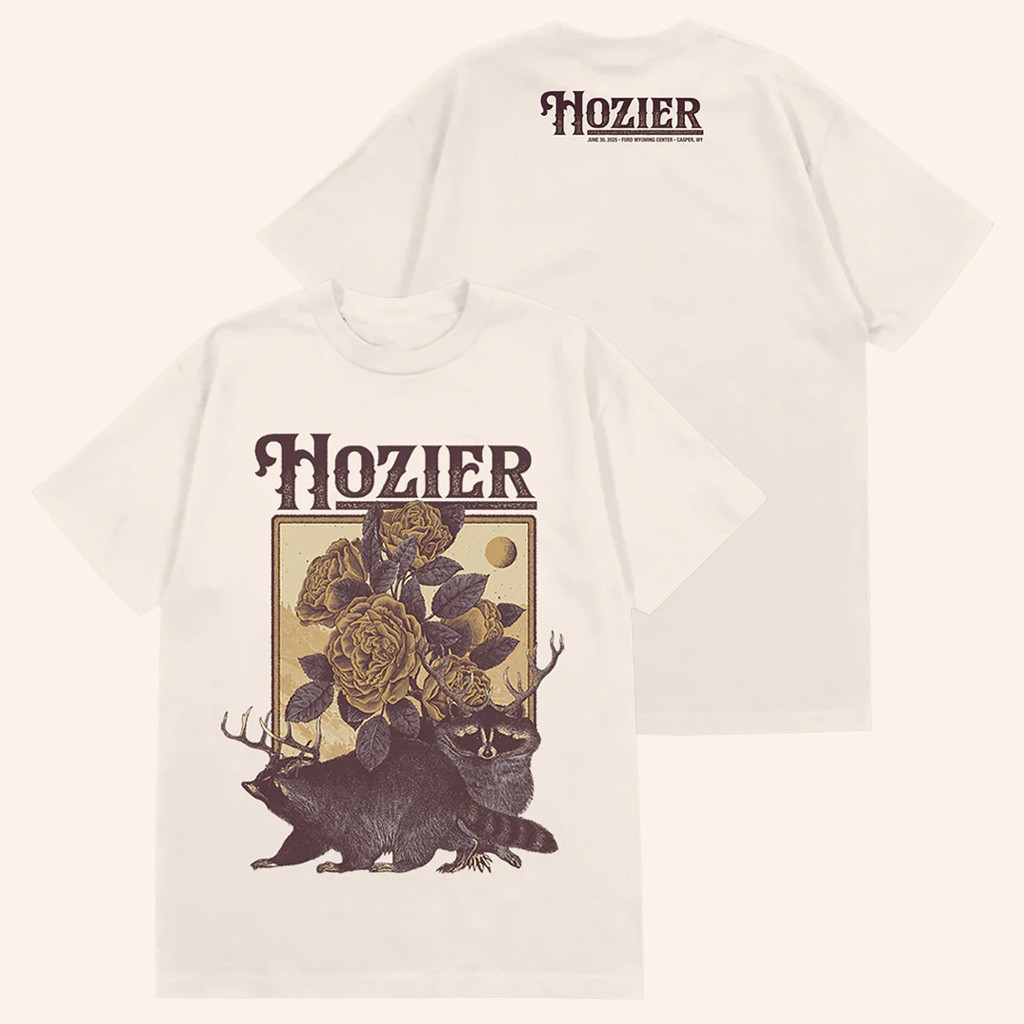 Hozier Tour Merch Casper June 30 Show T-Shirt Christmas Gifts For Music Fans