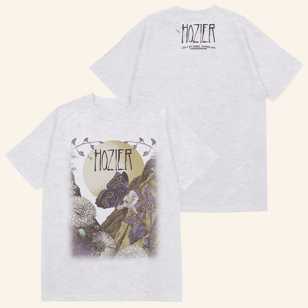 Hozier Tour Merch Fargo July 27 Show T-Shirt Music Lover Gifts For Her Hozier Tour Merch Fargo July 27 Show T-Shirt Music Lover Gifts For Her