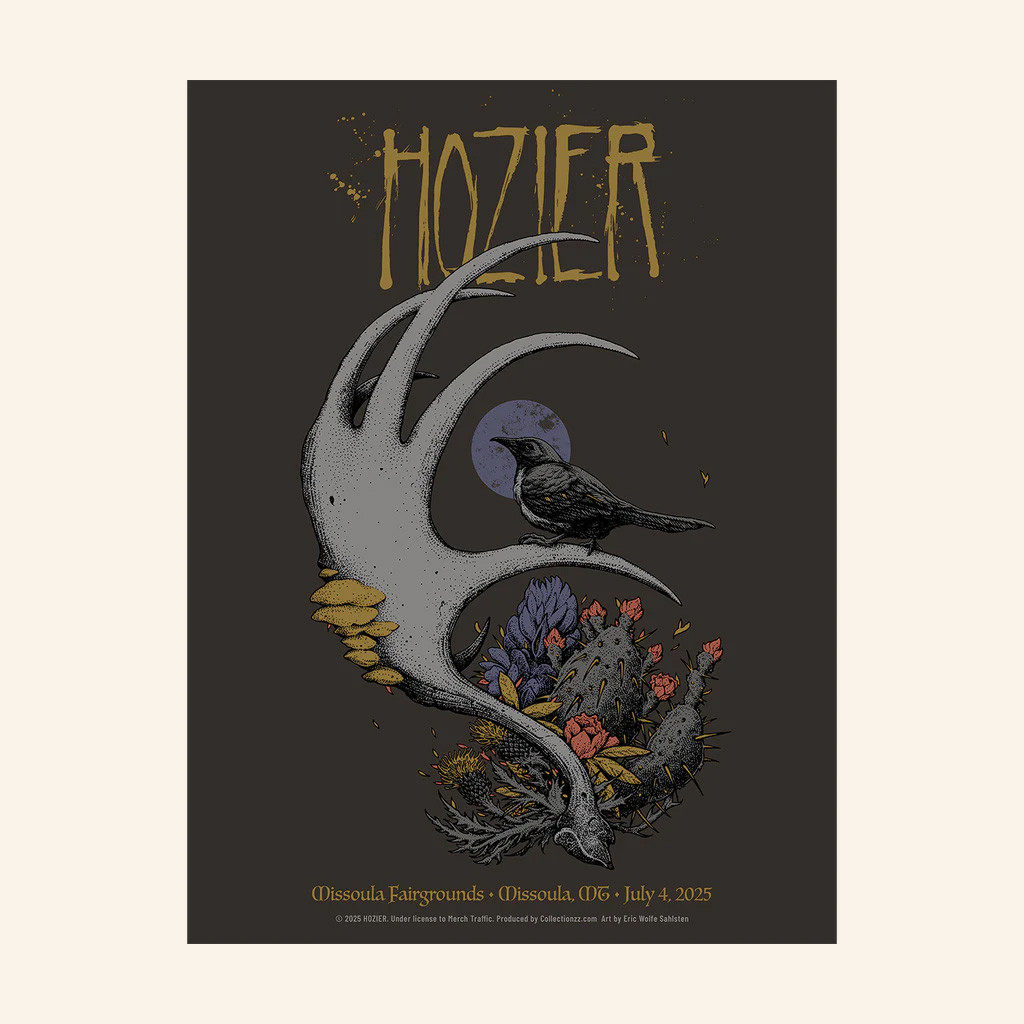 Hozier Tour Merch Missoula July 4 Show Poster Gift Ideas For Music Lovers Hozier Tour Merch Missoula July 4 Show Poster Gift Ideas For Music Lovers
