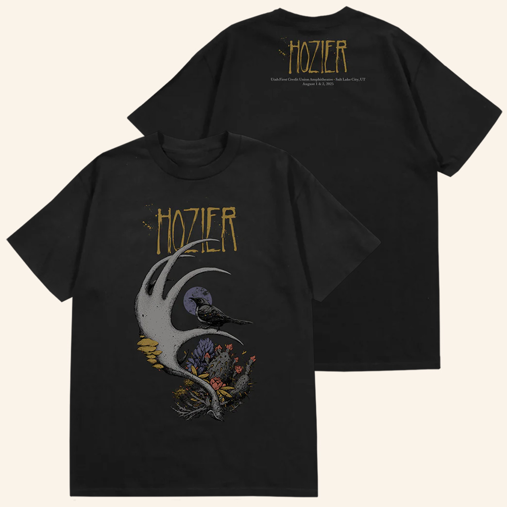 Hozier Tour Merch Salt Lake City August 1 And 2 Show T-Shirt Xmas Gifts For Him