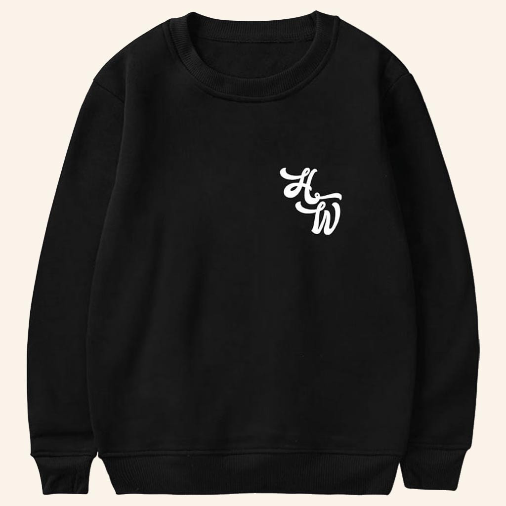 Hudson Westbrook Merch HW Logo Sweatshirt Black Presents For Husband