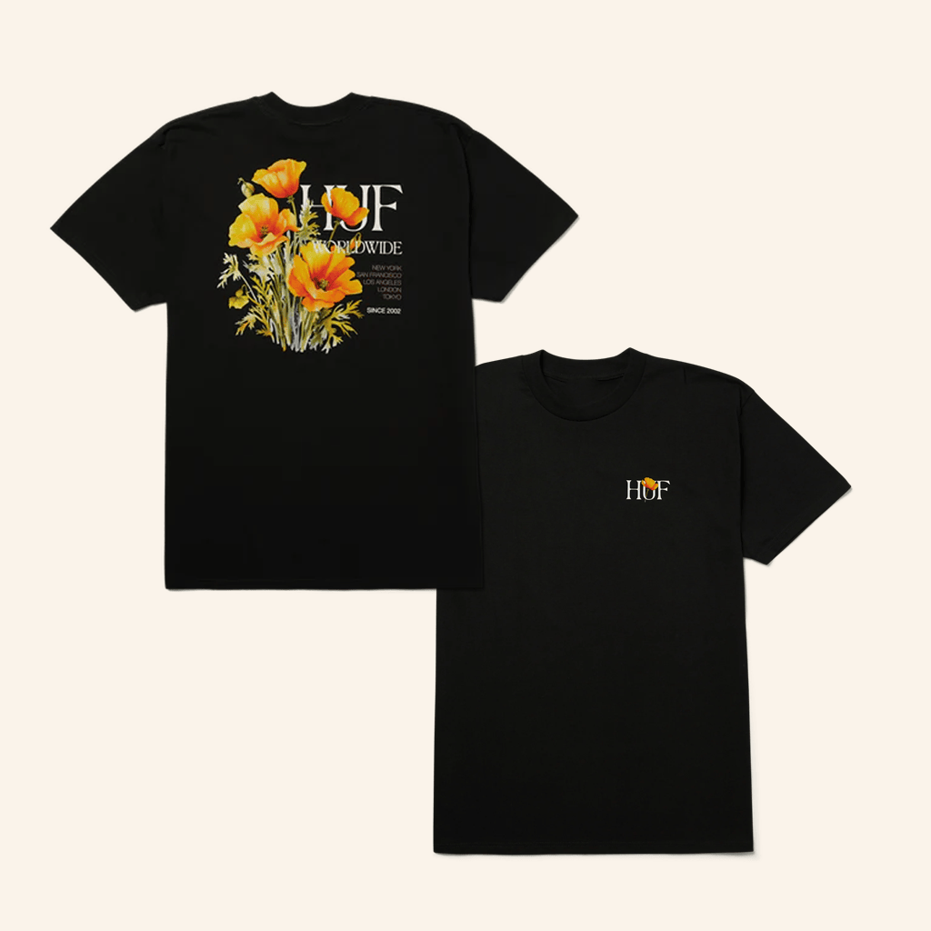 Huf Merch Poppy T-Shirt Gift Ideas For Husband