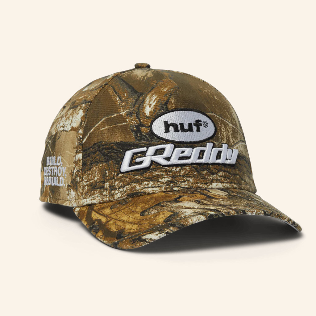 Huf Worldwide Merch Embroidered Huf X Greddy New Era A Frame Camo Hat Dad Christmas Gifts Huf Worldwide Merch Embroidered Huf X Greddy New Era A Frame Camo Hat Dad Christmas Gifts