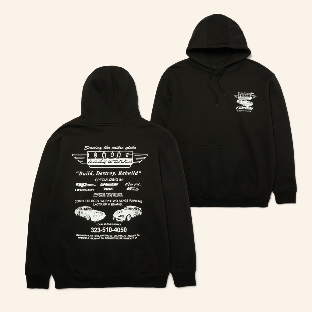 Huf Worldwide Merch Huf X Greddy Body Works Hoodie Christmas Gifts For Husband Huf Worldwide Merch Huf X Greddy Body Works Hoodie Christmas Gifts For Husband