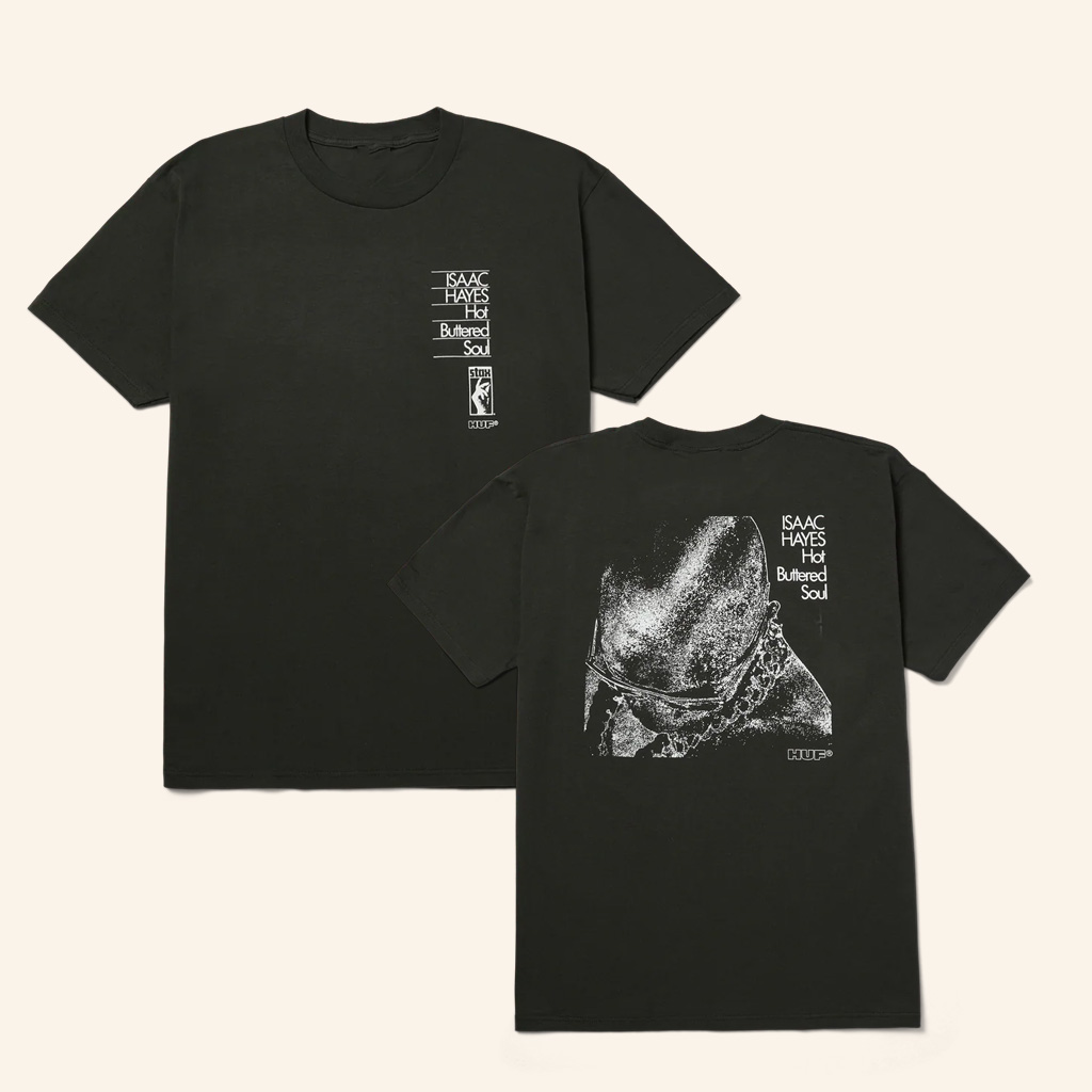Huf Worldwide Merch Huf X Isaac Hayes Hot Buttered T-Shirt Best Friends Gifts