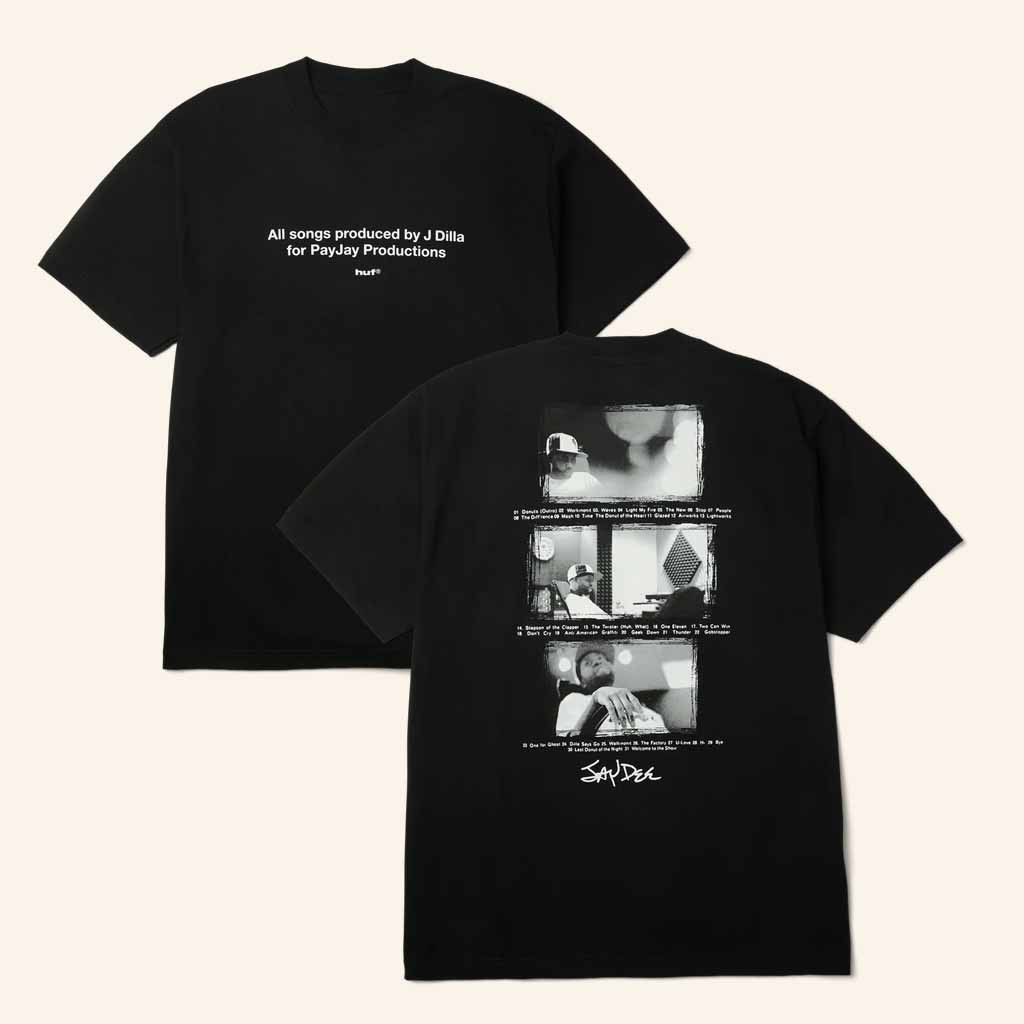 Huf Worldwide Merch Huf X J Dilla Studio T-Shirt Music Gift Ideas For Guys Huf Worldwide Merch Huf X J Dilla Studio T-Shirt Music Gift Ideas For Guys