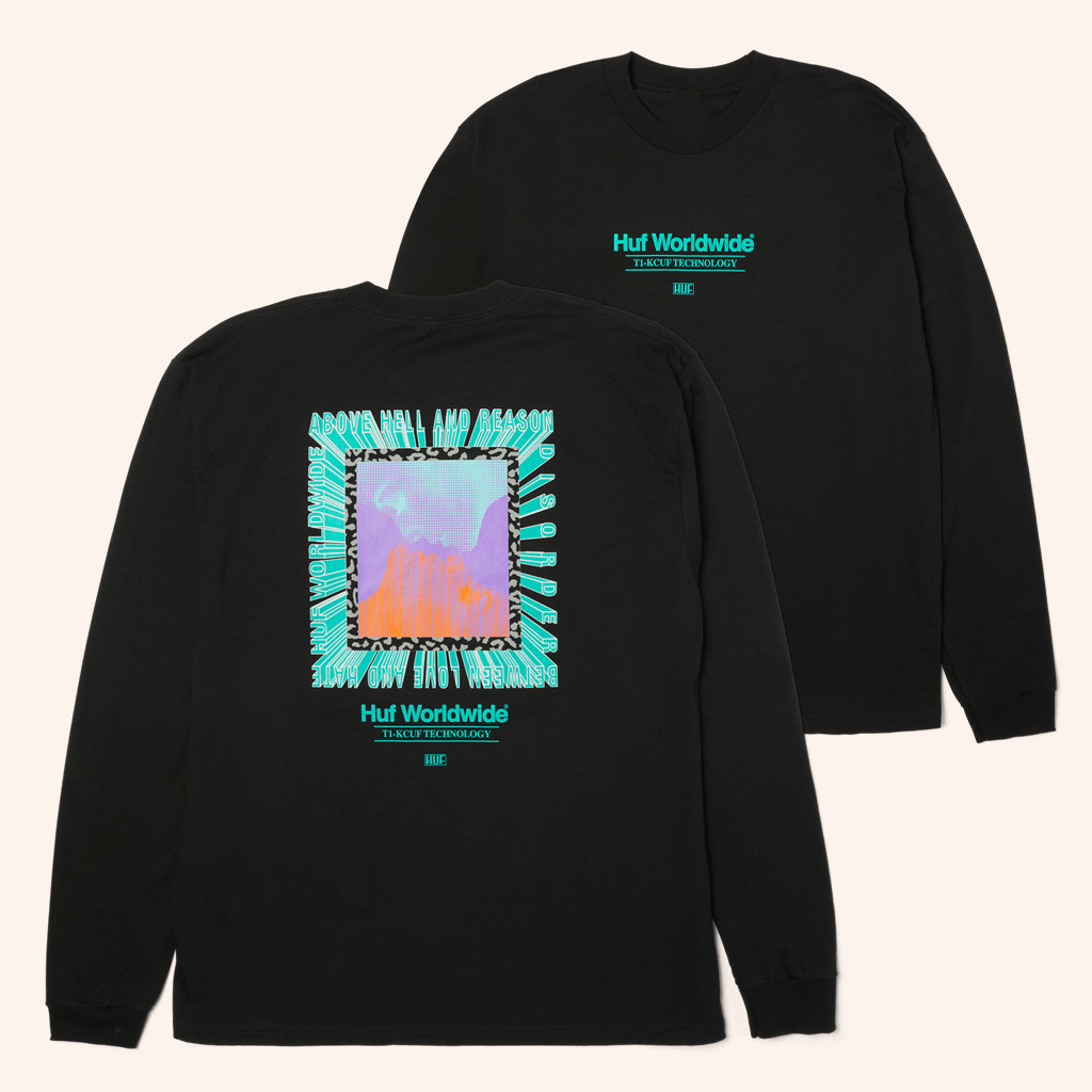 HUF Worldwide Merch Virtual Fantasy Long Sleeve T-Shirt Gifts For Him