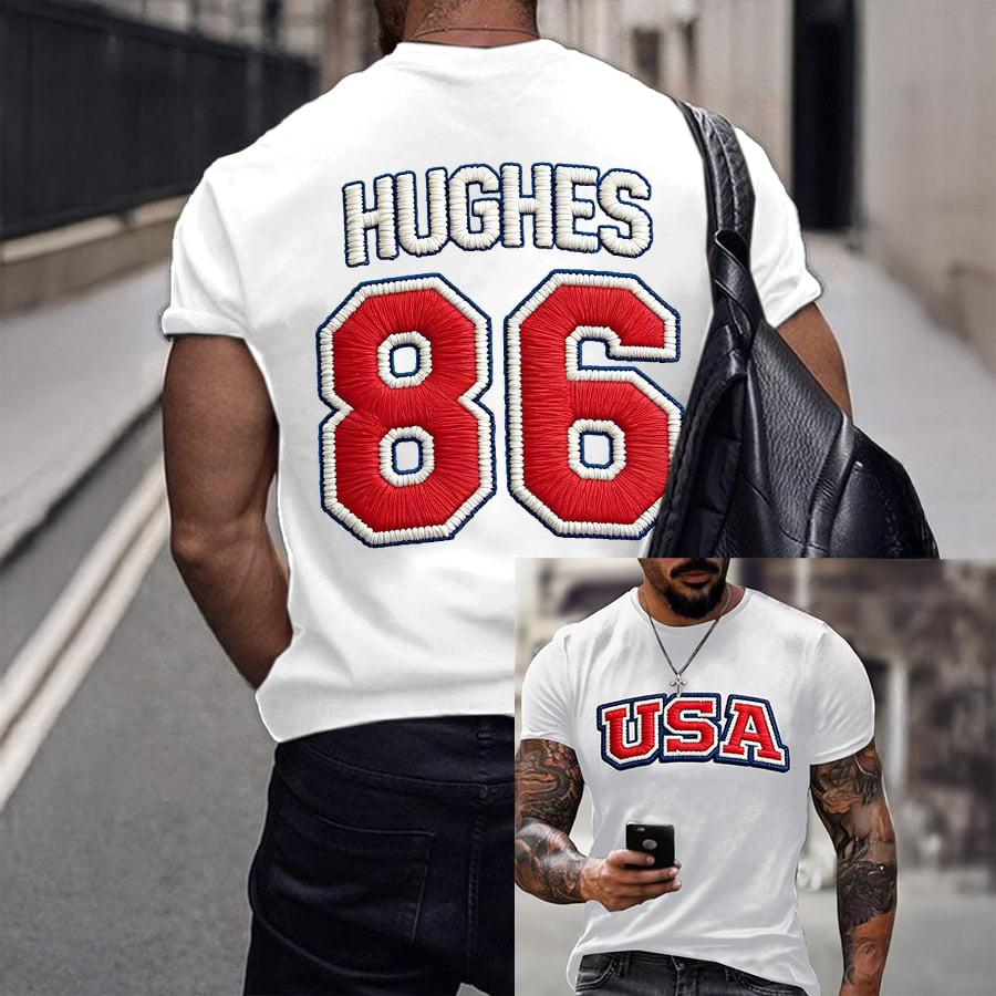 Hughes USA Hockey Team 2026 Winter Olympic T-Shirt USA Hockey Olympic Merch Cool Gift For Fan