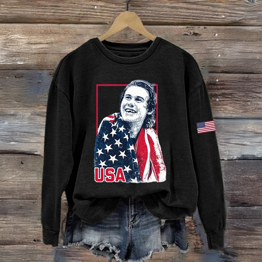 Hughes USA Hockey Team Sweatshirt USA Hockey Gold Medal Apparel Present For Fans