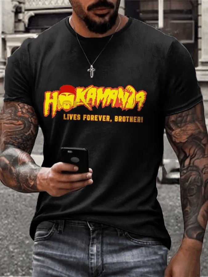 Hulk Hogan Hulkamania Live Forever Brother Remember Shirt Thank You For The Memorial T-Shirt