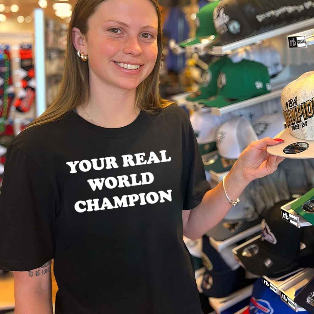 Hulk Hogan Wearing Your Real World Champions Shirt Gift Ideas For Sister