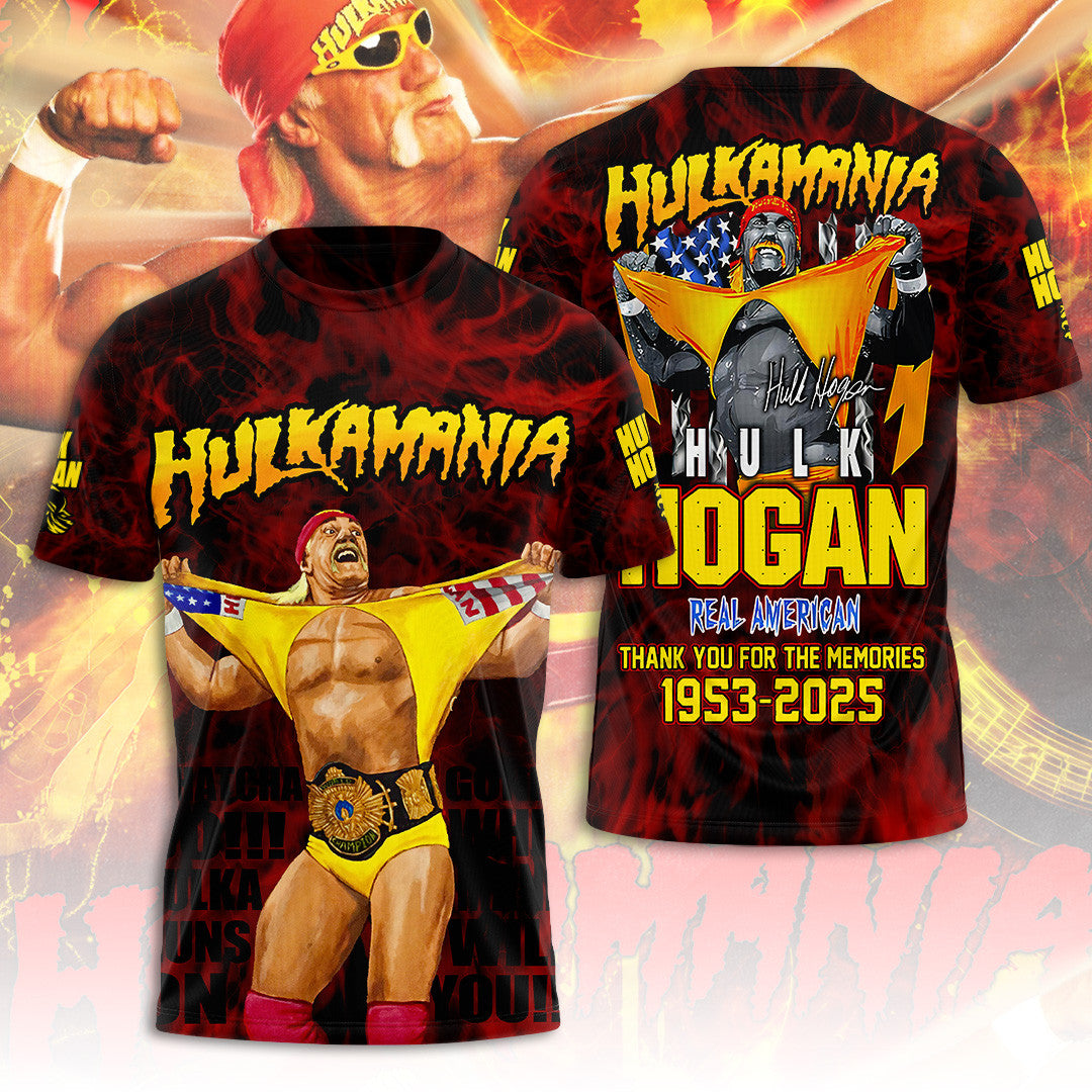 Hulkamania Hulk Hogan Shirt RIP Hulk Hogan Thank You For The Memories T-Shirt Fan Merch Hulkamania Hulk Hogan Shirt RIP Hulk Hogan Thank You For The Memories T-Shirt Fan Merch