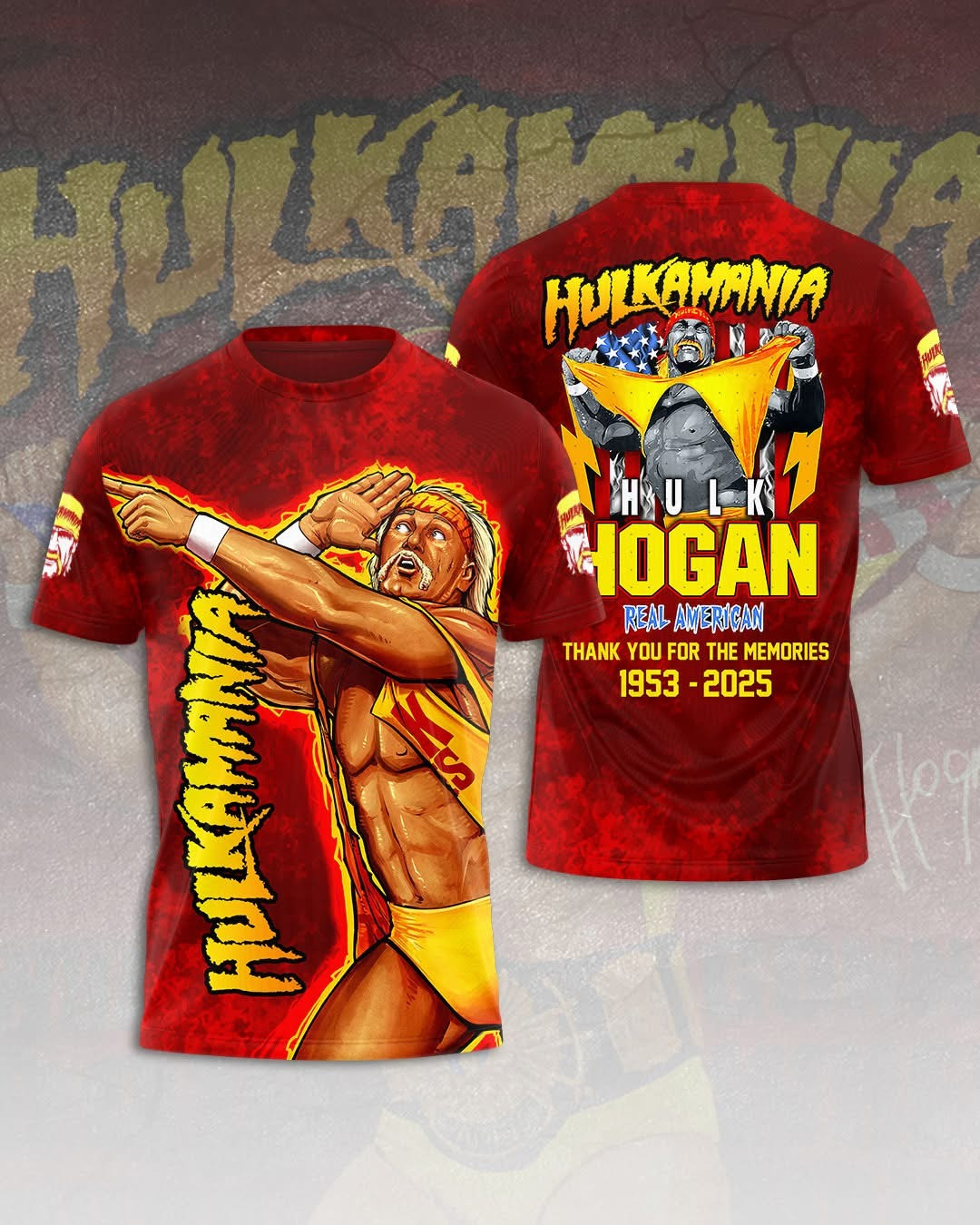 Hulkamania RIP Brother Hulk Hogan T-Shirt Thank You For The Memories Real American Merch