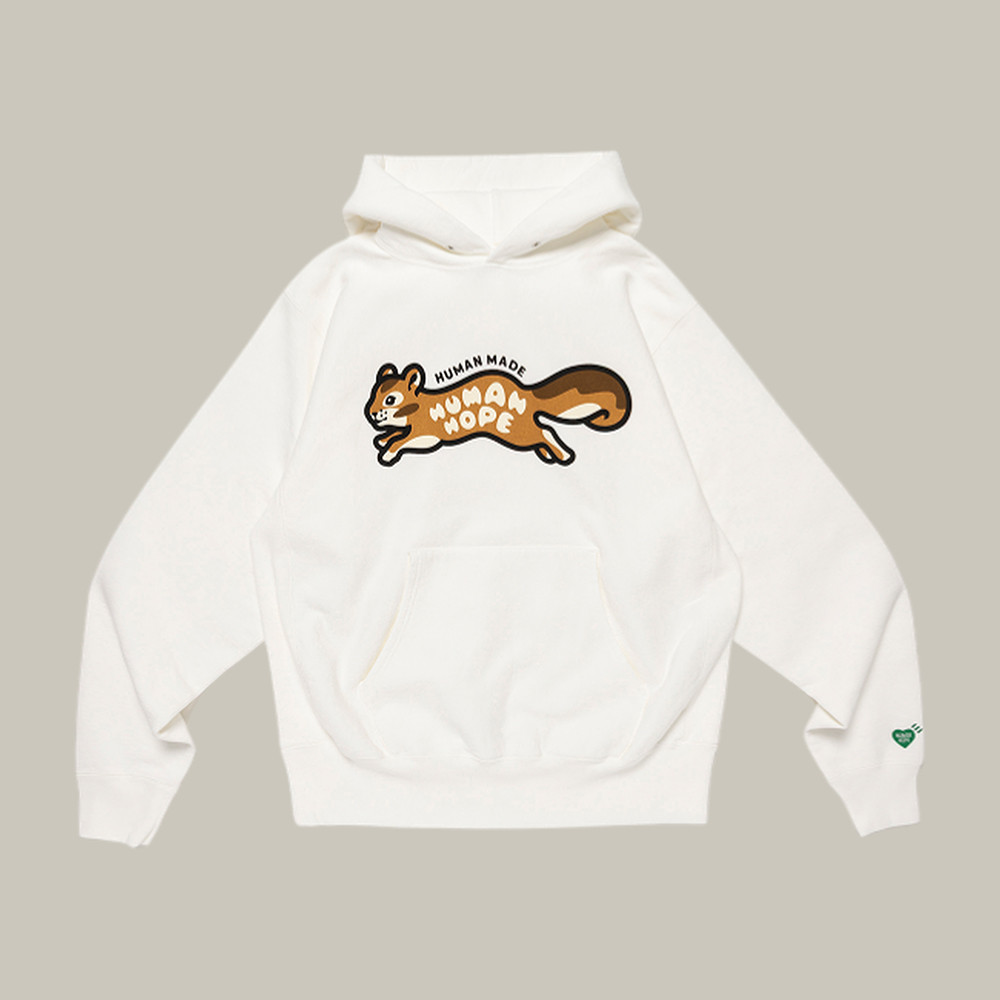 Human Made x Hope BTS Squirell Graphic Hoodie BTS Clothing Line Unique Gift For Army