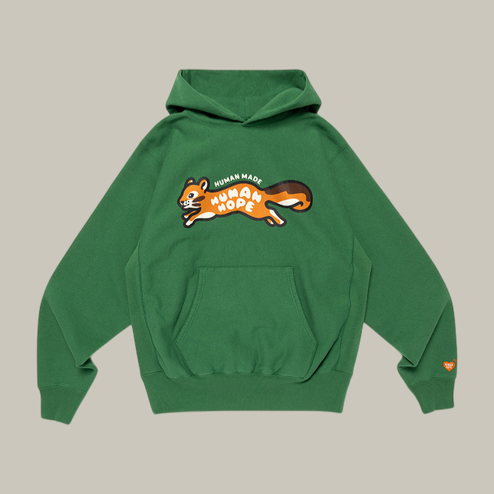 Human Made x Hope BTS Squirell Graphic Hoodie BTS Hooded Sweatshirt Best Gift For Army