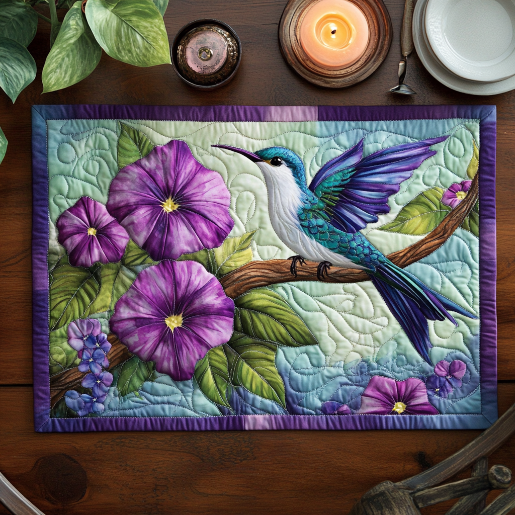 Humming Bliss Quilted Place Mat Dining Room Decor Sunflower Items For Gifts