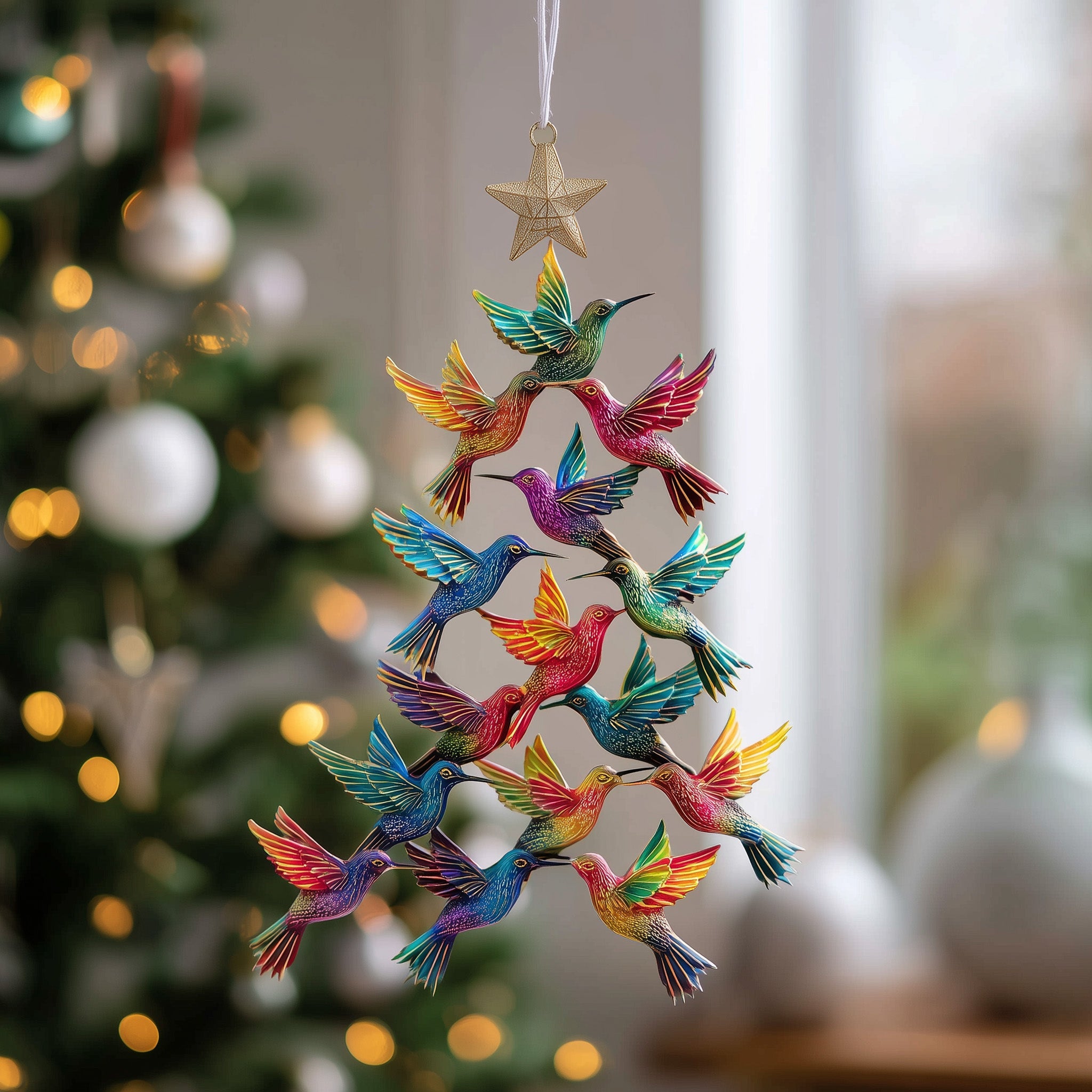 Hummingbird Acrylic Ornament Christmas Ornament for Him