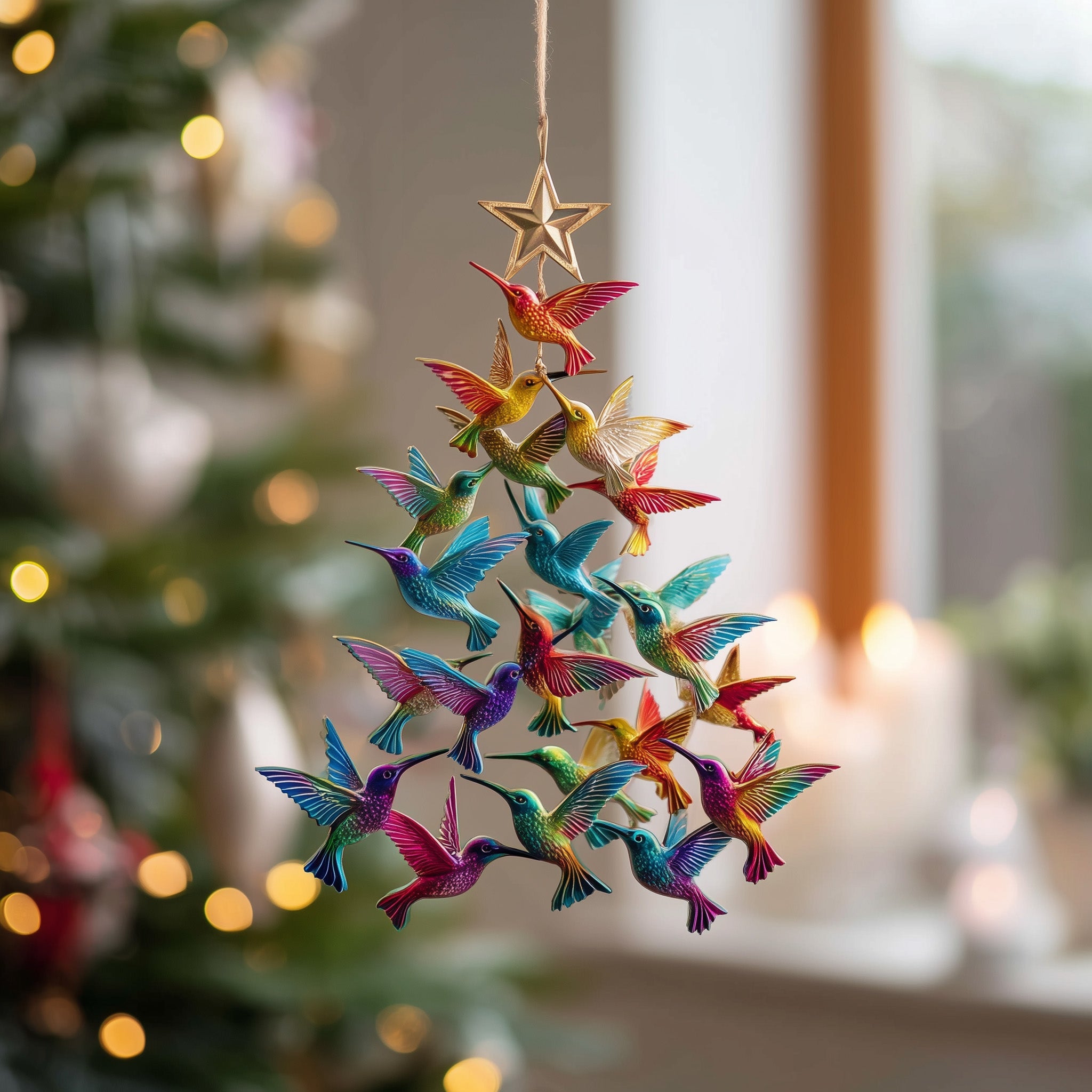 Hummingbird Acrylic Ornament Family Christmas Ornament