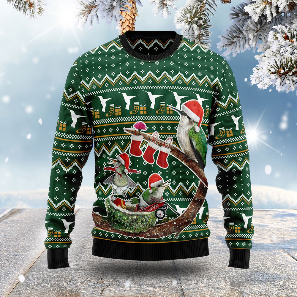 Hummingbird And Sock Ugly Christmas Sweater Xmas Wear Christmas Gifts For Men