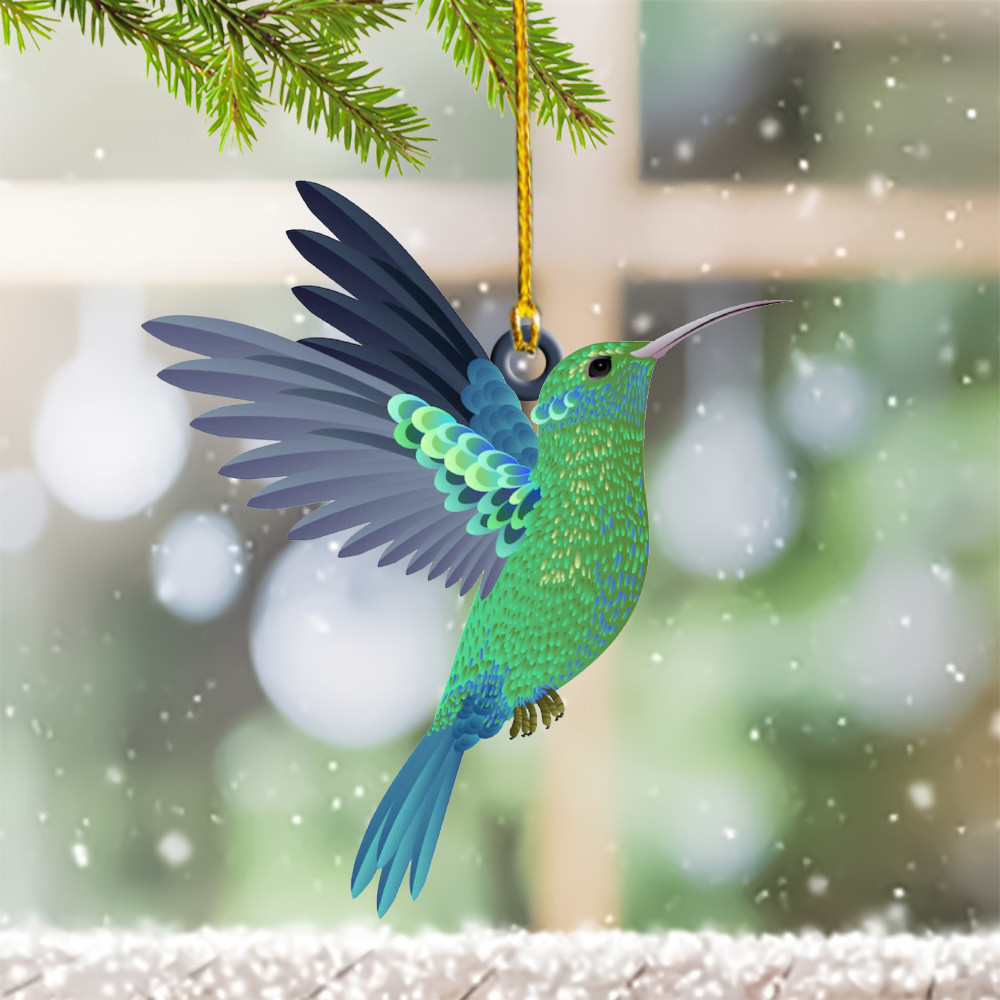 Hummingbird Christmas Ornament 2024 Christmas Tree Ornament Gifts For Hummingbird Lovers