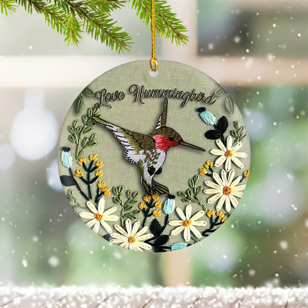 Hummingbird Christmas Ornament 2024 Hummingbird Hanging Decoration Gifts