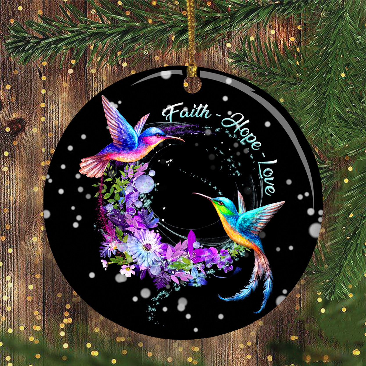 Hummingbird Christmas Ornament Faith Hope Love Most Beautiful Christmas Ornament Set Tree