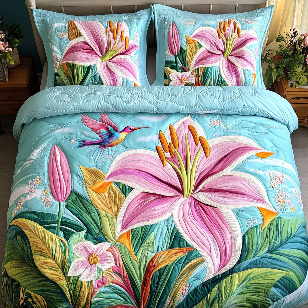 Hummingbird Delight Quilted Bedding Set Bedroom Decor Ideas Hummingbird Gifts For Him