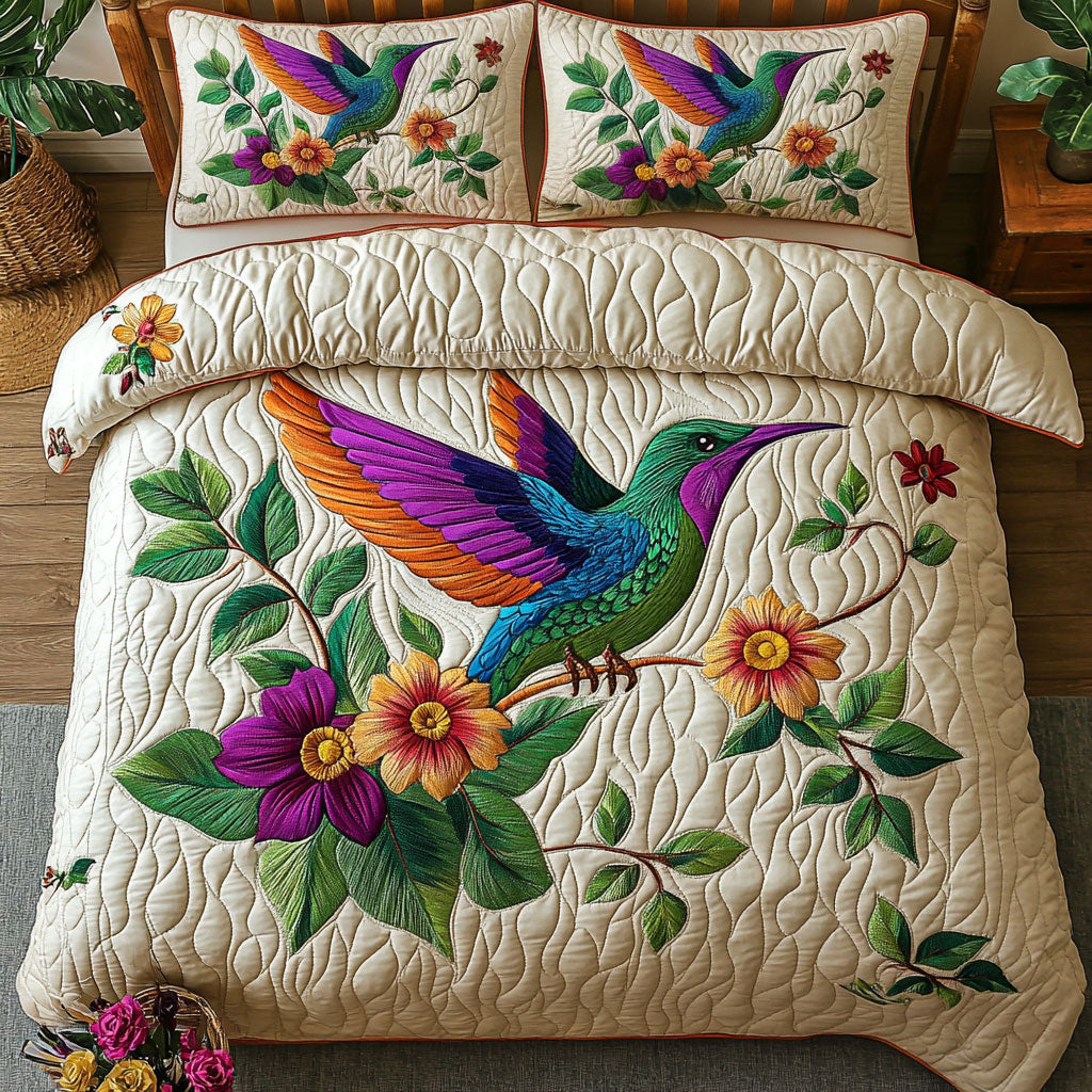 Hummingbird Duvet Cover Set Quilted Bedspreads 10 Year Anniversary Gift